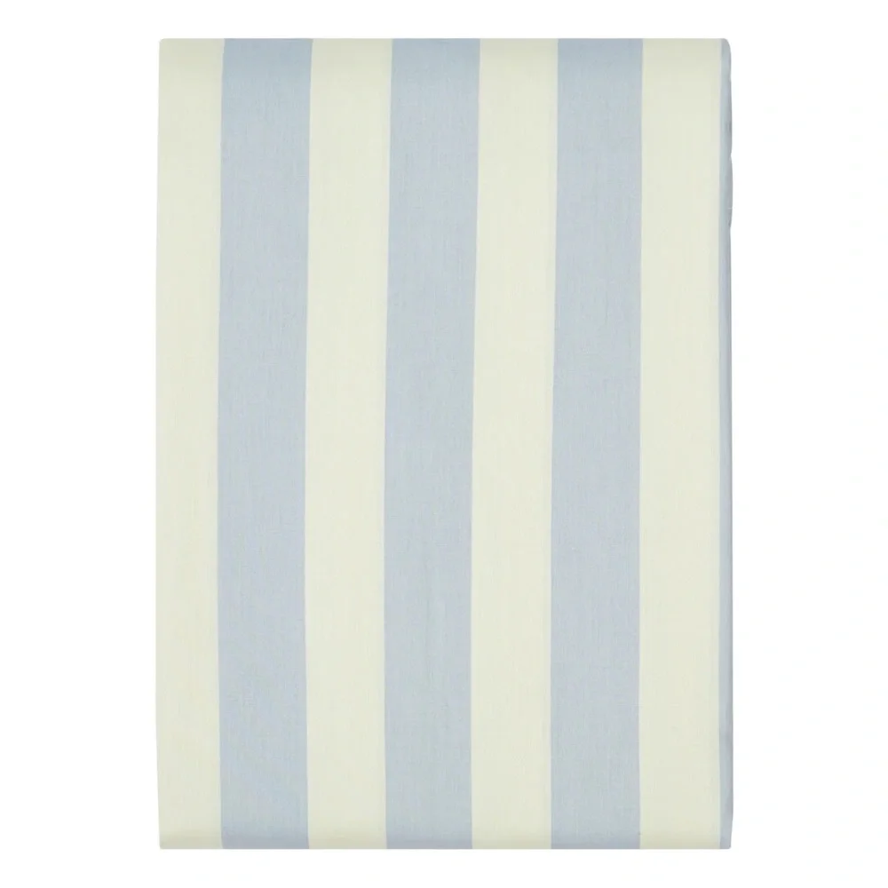 Striped Blue and White Duvet Cover - Classic Coastal Style